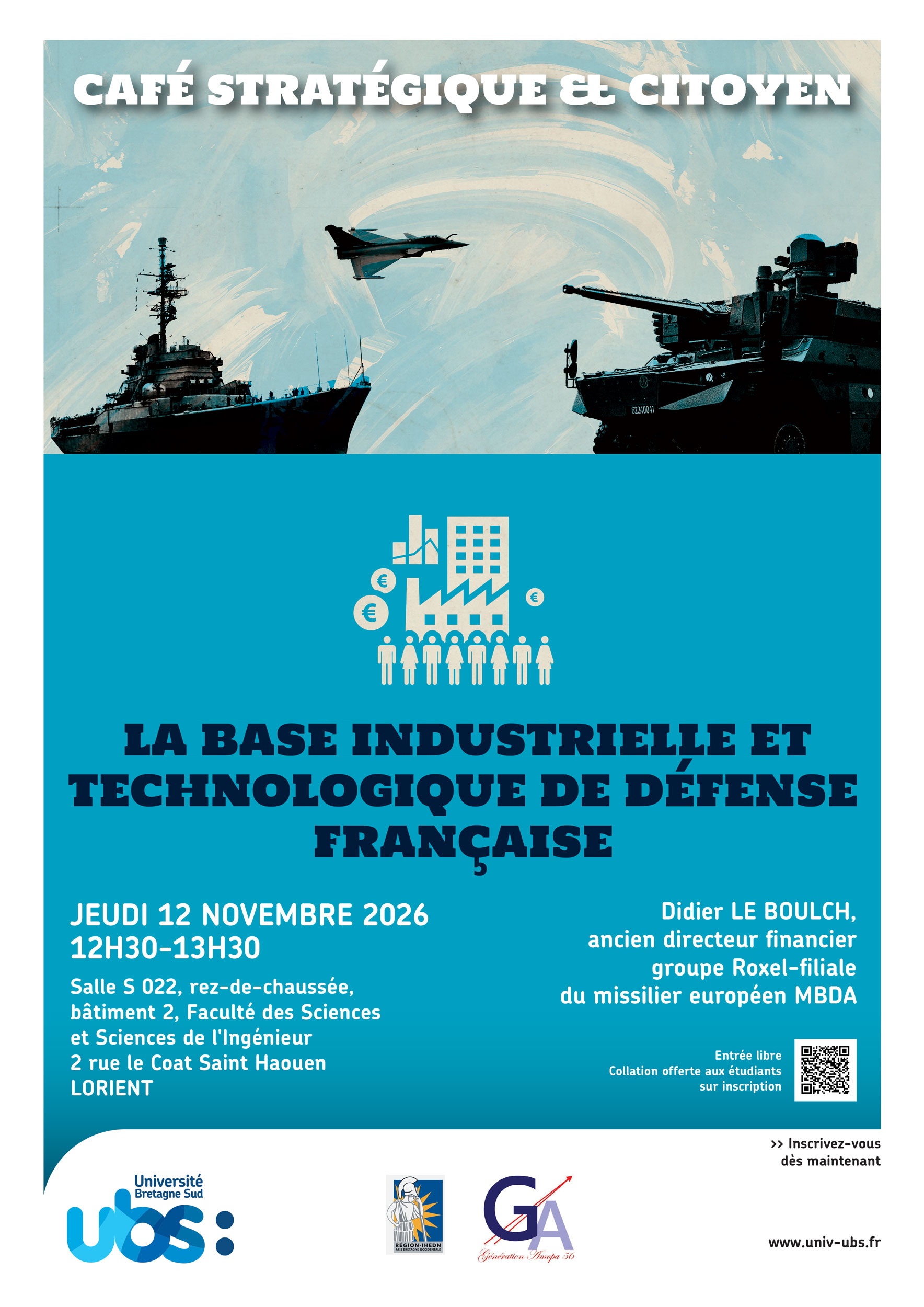 Café stratégique et citoyen "La base industrielle et technologique de défense française"